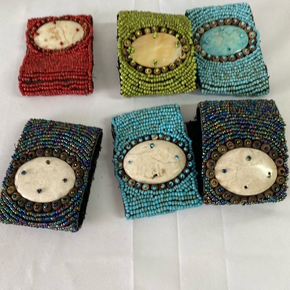 Vintage Bead Wrap Bracelets (6) (EQ) - Picture 3 of 12